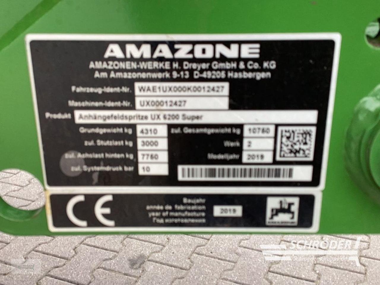 Anhängespritze del tipo Amazone UX 6200 SUPER, Gebrauchtmaschine en Lastrup (Imagen 5)