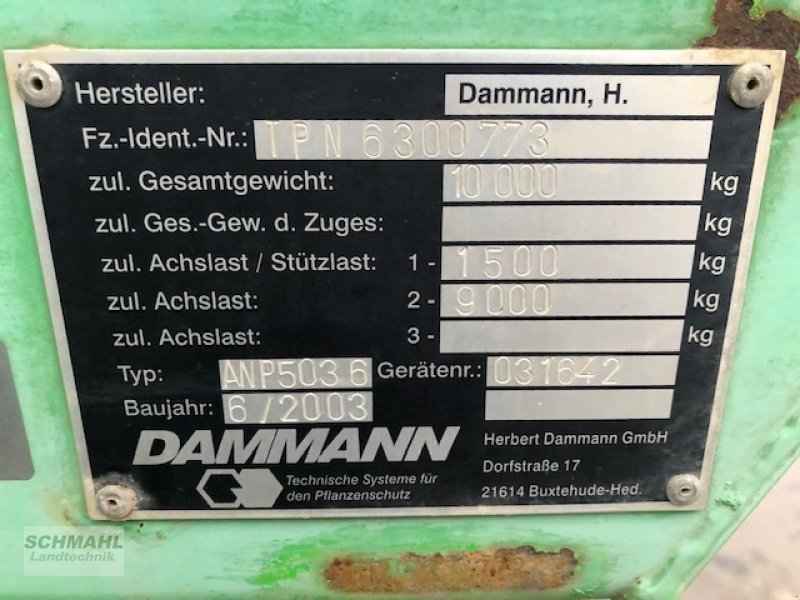 Anhängespritze za tip Dammann ANP 5036, Gebrauchtmaschine u Upahl (Slika 8)