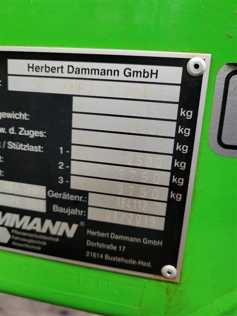 Anhängespritze tip Dammann Profi 12036 DAS *EDS dyser 18 delbredder, kurvesprøjtning, Gebrauchtmaschine in Assens (Poză 4)