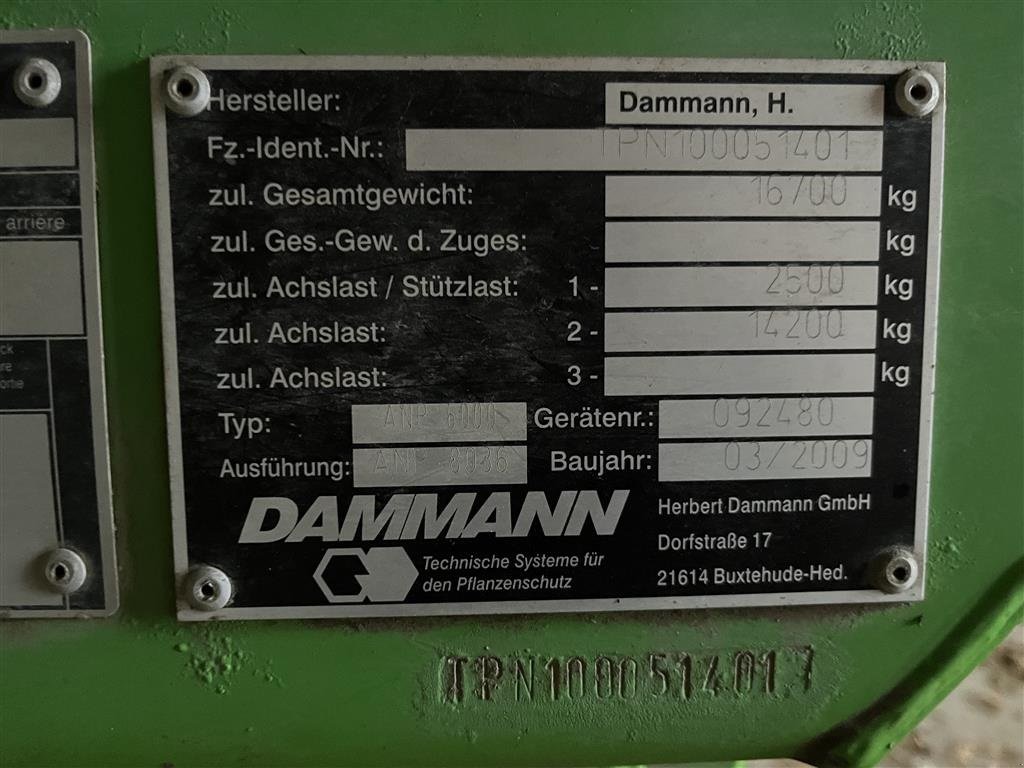 Anhängespritze za tip Dammann Profi 8036 Nysynet i foråret 2024, Gebrauchtmaschine u Sakskøbing (Slika 5)