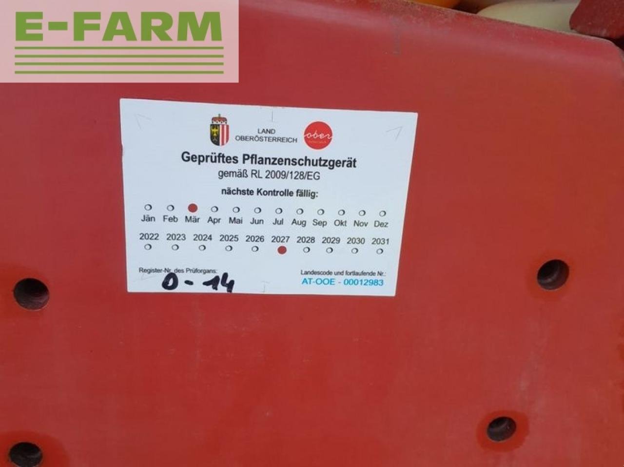 Anhängespritze typu Hardi commander 2800 liter feldspritze gezogen, Gebrauchtmaschine w SANKT MARIENKIRCHEN BEI SCHÄRDING (Zdjęcie 13)