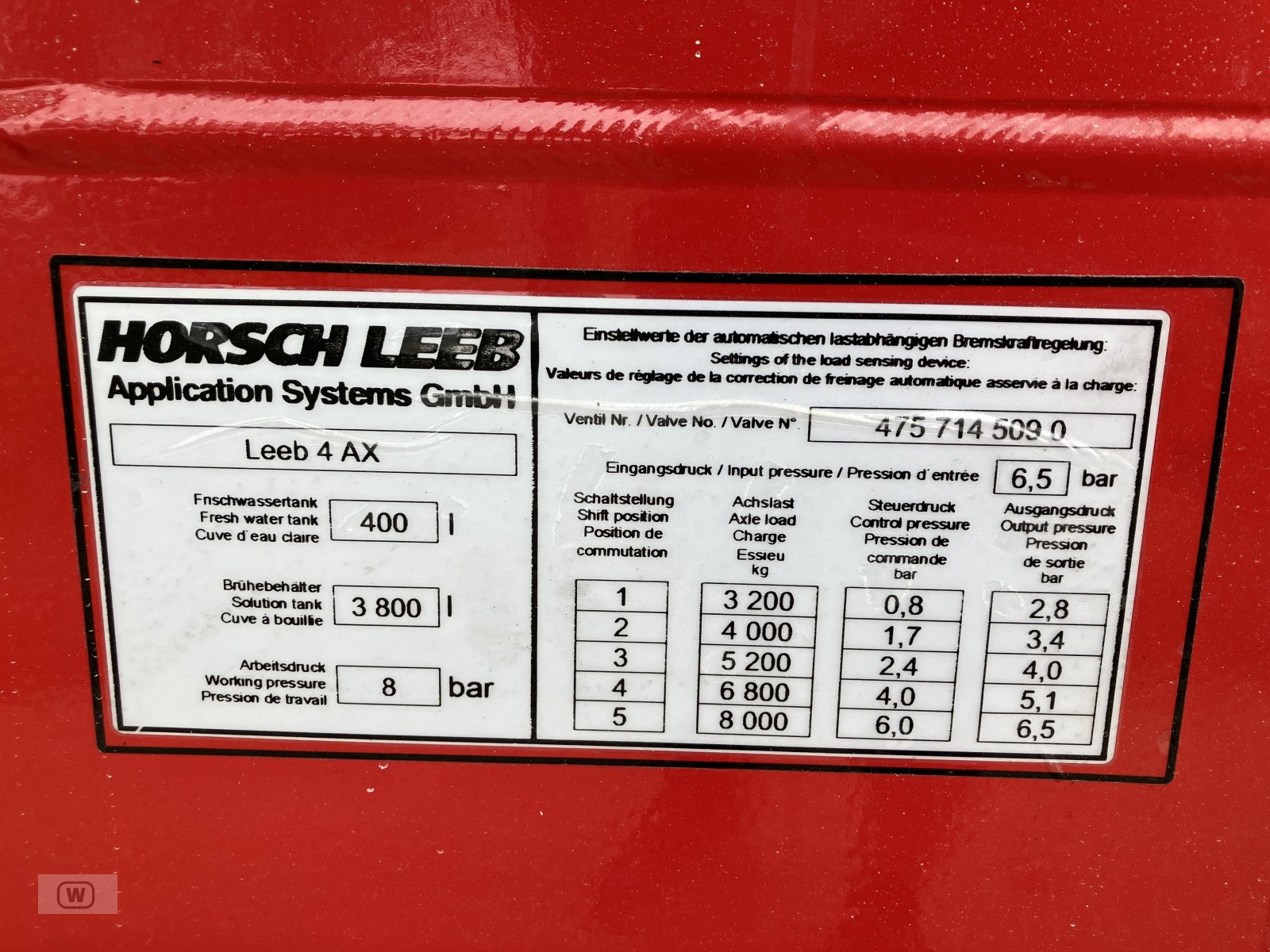 Anhängespritze Türe ait Horsch 4 AX Demomaschine, Neumaschine içinde Zell an der Pram (resim 10)