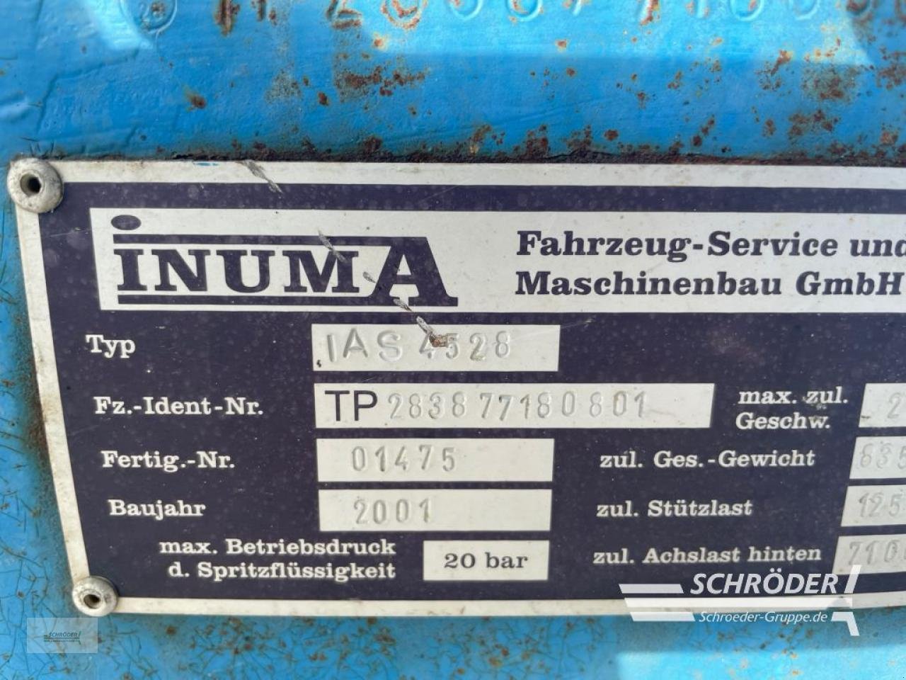 Anhängespritze tip Inuma IAS 4528 EVOLUTION, Gebrauchtmaschine in Wildeshausen (Poză 22)
