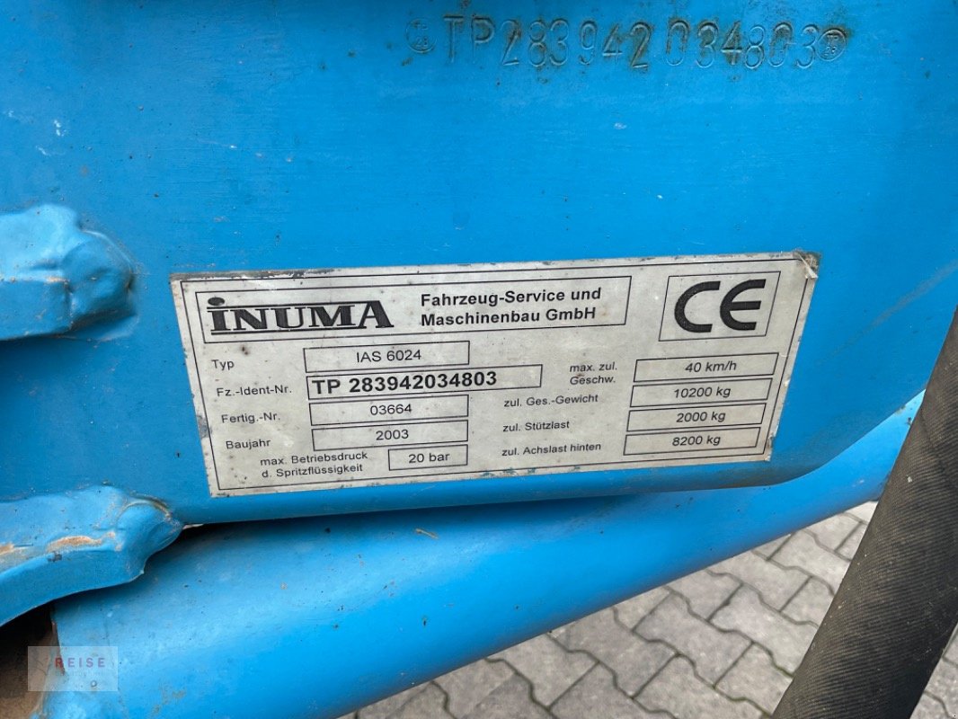 Anhängespritze tip Inuma IAS 6024 EVOLUTION 2, Gebrauchtmaschine in Lippetal / Herzfeld (Poză 13)