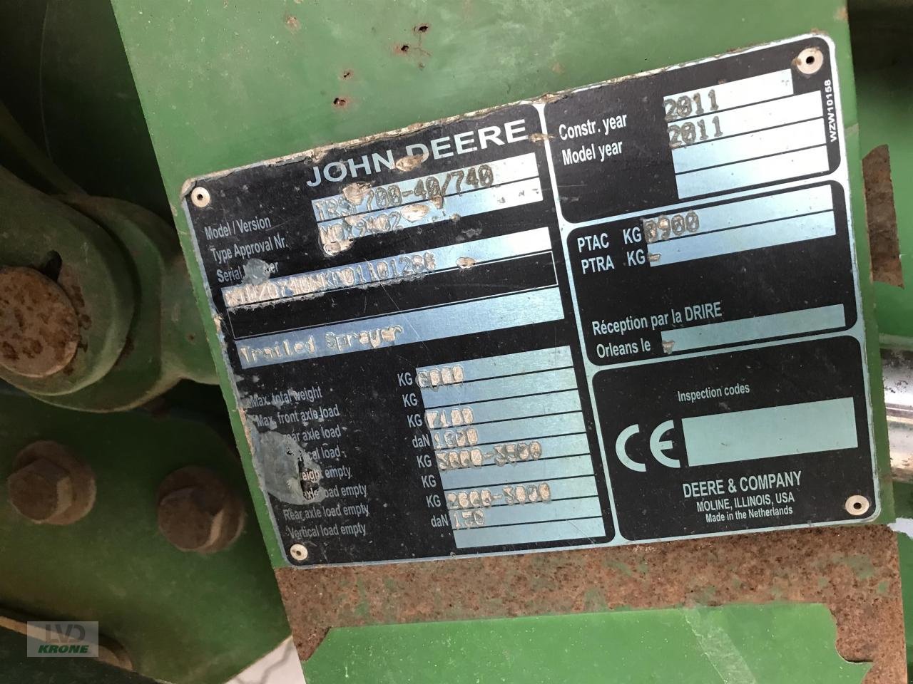 Anhängespritze typu John Deere 740, Gebrauchtmaschine v Alt-Mölln (Obrázek 10)