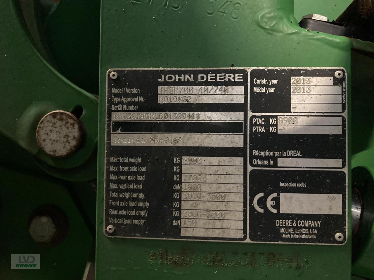 Anhängespritze des Typs John Deere 740i, Gebrauchtmaschine in Spelle (Bild 13)