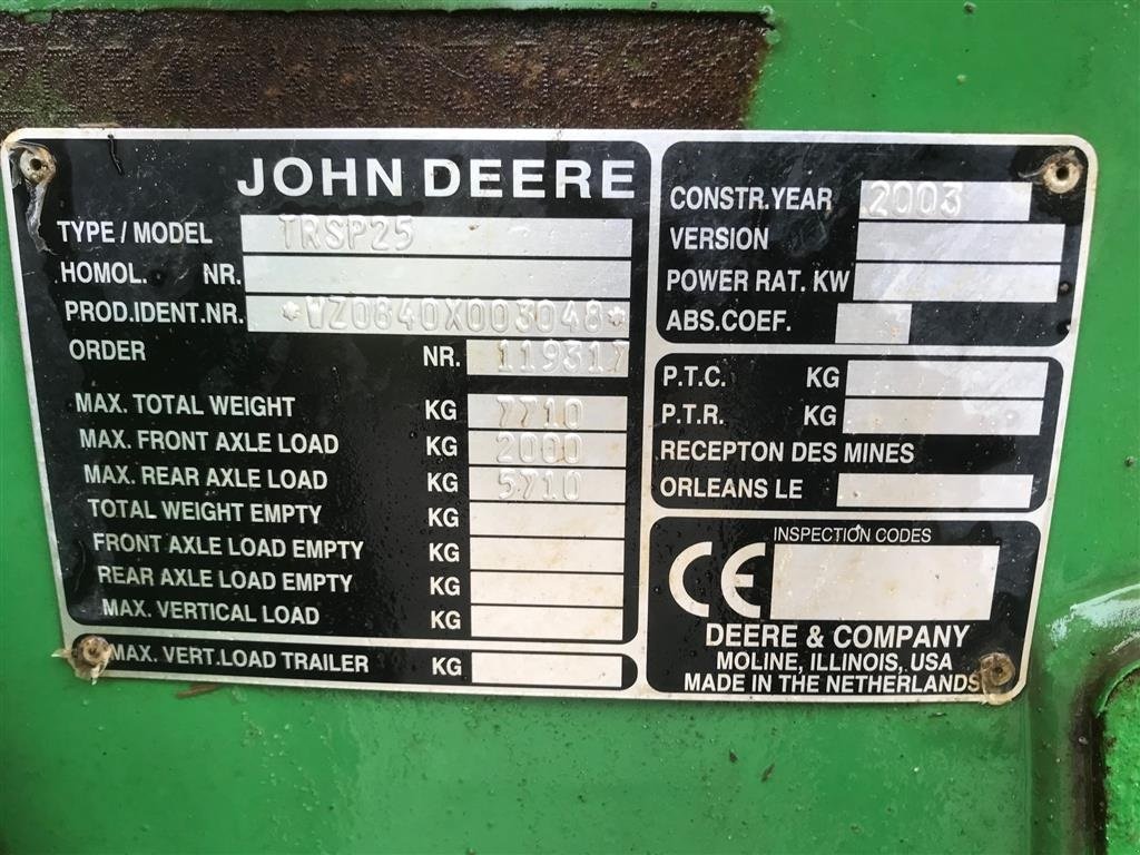 Anhängespritze tip John Deere 840 med 30 meter bom, Gebrauchtmaschine in Egtved (Poză 7)