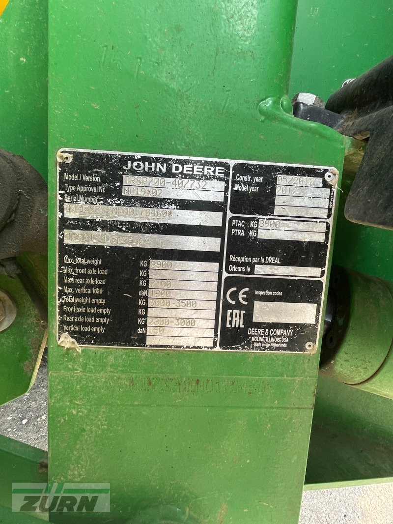 Anhängespritze Türe ait John Deere M732, Gebrauchtmaschine içinde Merklingen (resim 9)