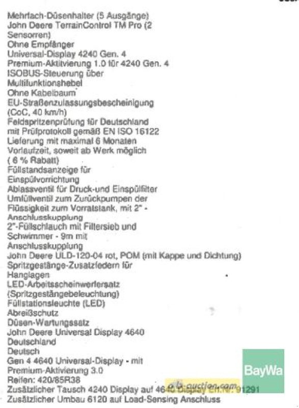 Anhängespritze des Typs John Deere R 740 I POWR SPRAY, Gebrauchtmaschine in Straubing (Bild 16)