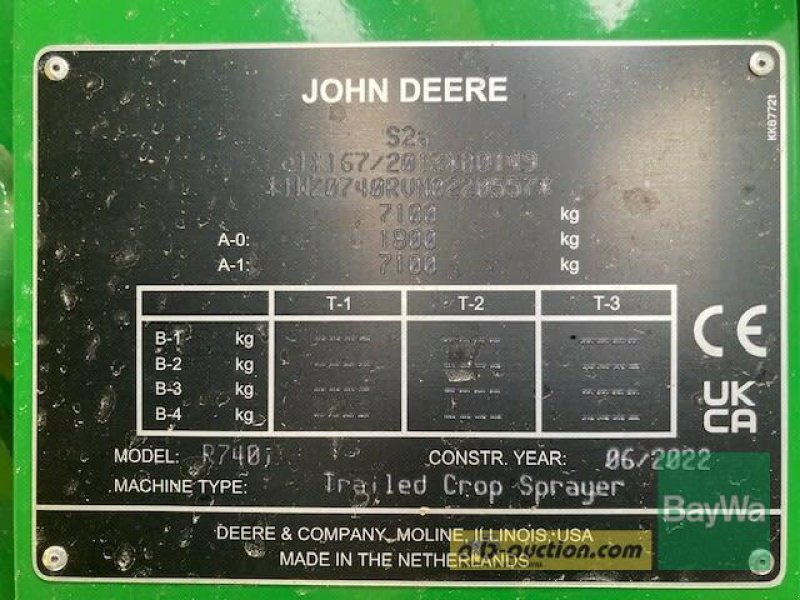 Anhängespritze des Typs John Deere R 740 I POWR SPRAY, Gebrauchtmaschine in Straubing (Bild 14)