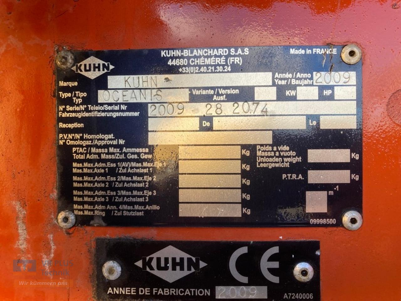 Anhängespritze typu Kuhn OCEANIS 5600 HYDRAULISCHE BREMSE, Gebrauchtmaschine v Osterburg (Obrázek 8)