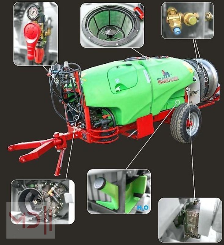 Anhängespritze типа MD Landmaschinen KR Obstbauspritze Tajfun SAD/U 800l, 1000l, 1500l, 2000l, Neumaschine в Zeven (Фотография 18)