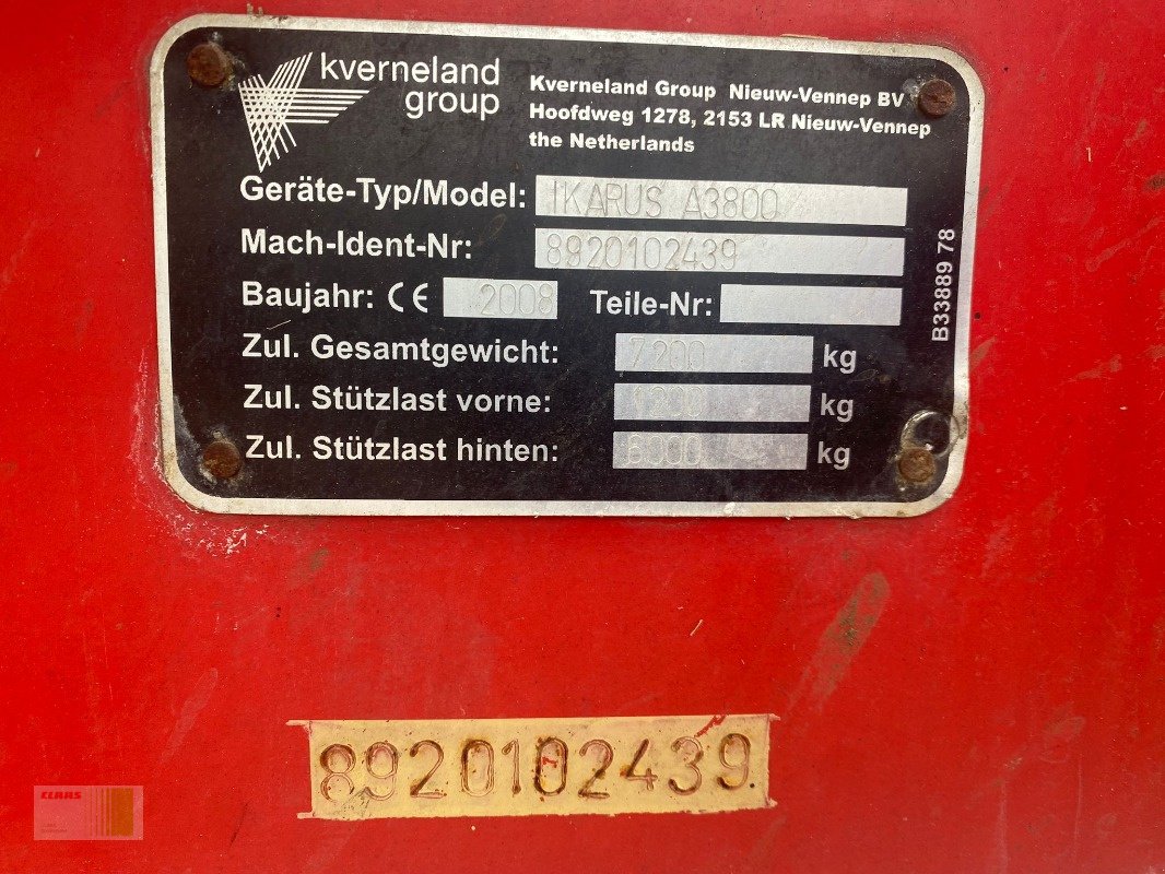 Anhängespritze tipa Rau Vicon Ikarus A38, 24m, Gebrauchtmaschine u Risum-Lindholm (Slika 12)