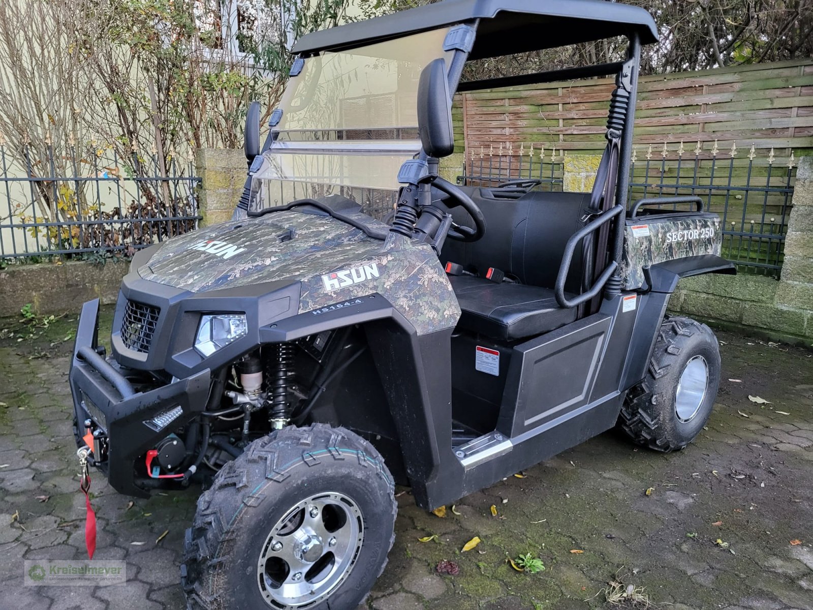 ATV & Quad of the type Hisun Sector 250 + Dach + Frontscheibe + Seilwinde Camouflage NEU UTV Buggy, Neumaschine in Feuchtwangen (Picture 3)