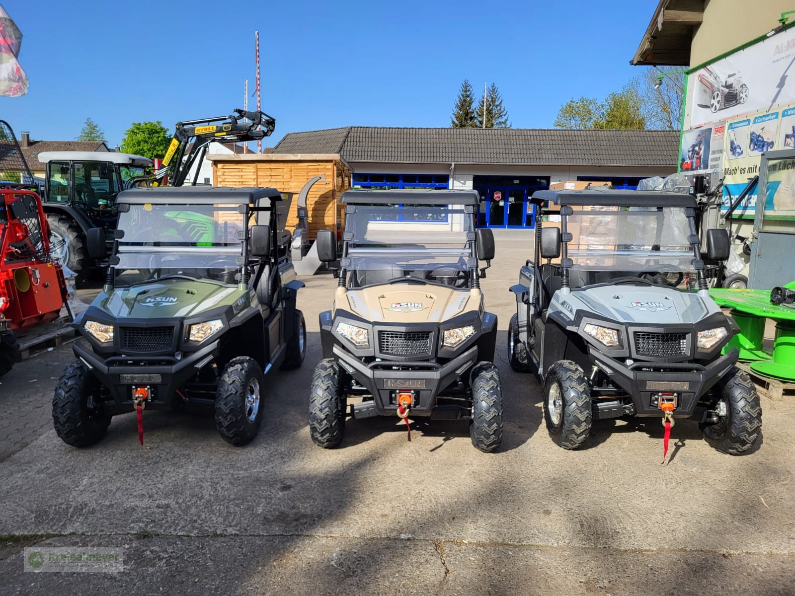 ATV & Quad of the type Hisun Sector 250 + Dach + Frontscheibe + Seilwinde Camouflage NEU UTV Buggy, Neumaschine in Feuchtwangen (Picture 10)