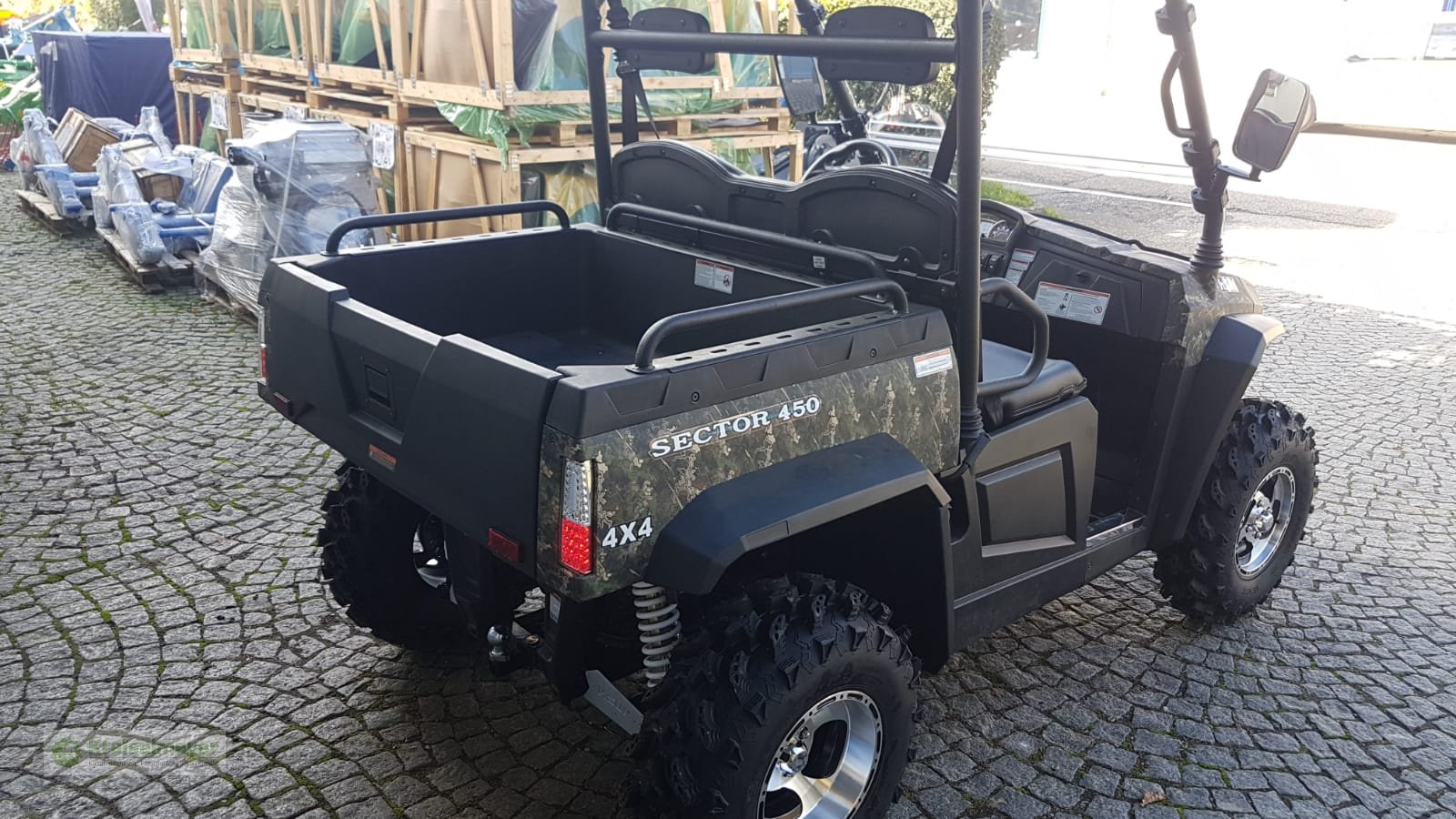 ATV & Quad Türe ait Hisun Sector 450 Allrad 4x4 + Differenzial-Sperre + Straßenzulassung UTV, Forstfahrzeug, Buggy, Gator,, Neumaschine içinde Feuchtwangen (resim 5)