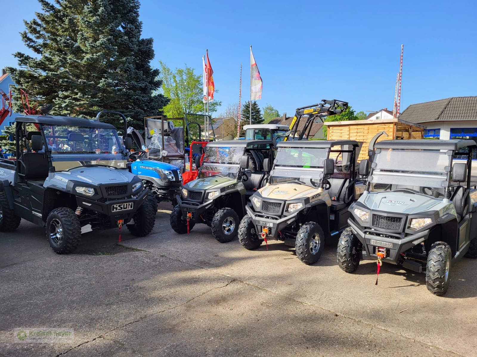 ATV & Quad typu Hisun Sector 450 Allrad 4x4 + Differenzial-Sperre + Straßenzulassung UTV, Forstfahrzeug, Buggy, Gator,, Neumaschine v Feuchtwangen (Obrázok 19)