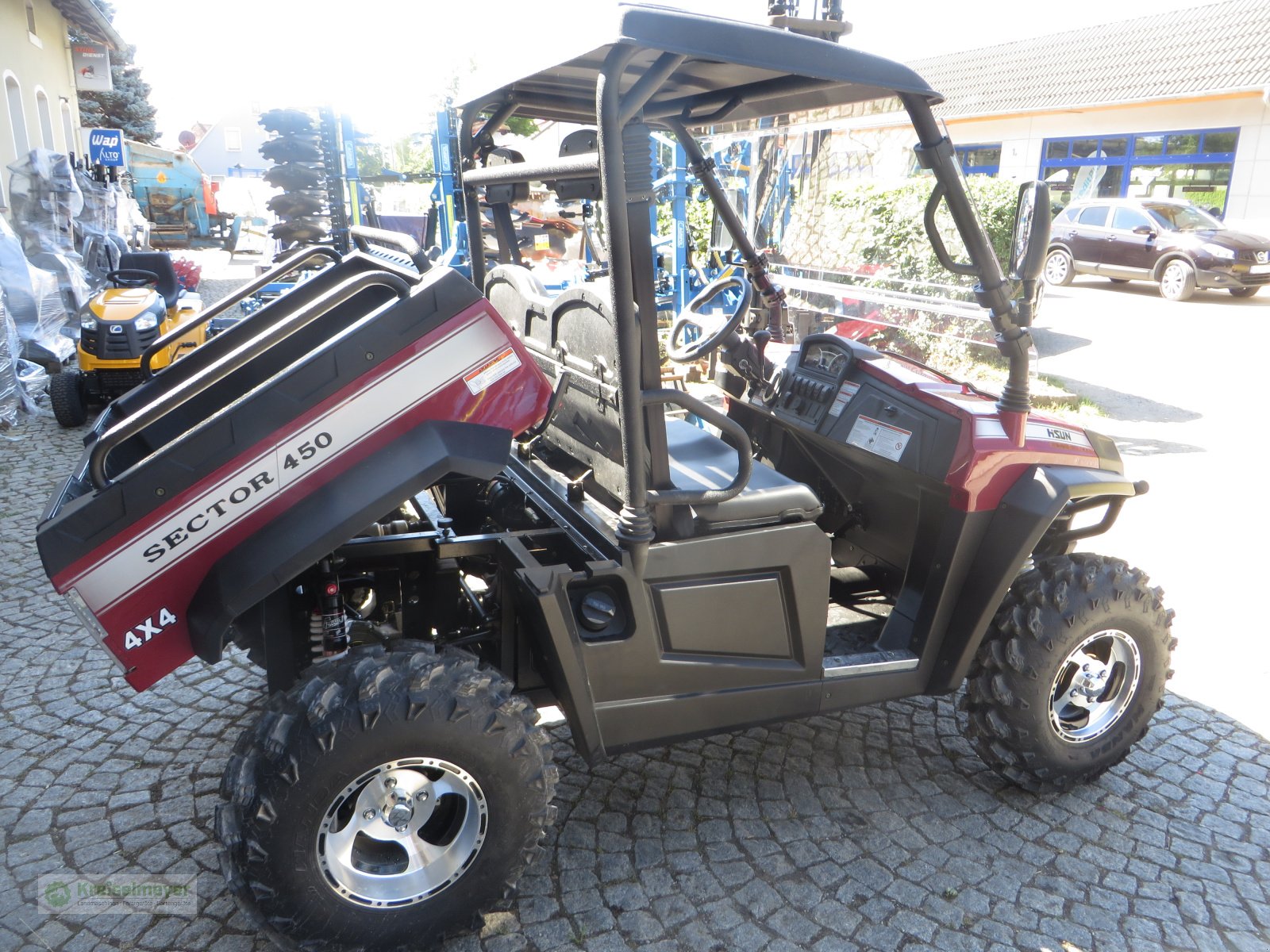 ATV & Quad от тип Hisun Sector 450 Allrad 4x4 + Differenzial-Sperre + Straßenzulassung UTV, Forstfahrzeug, Buggy, Gator, Neumaschine в Feuchtwangen (Снимка 10)