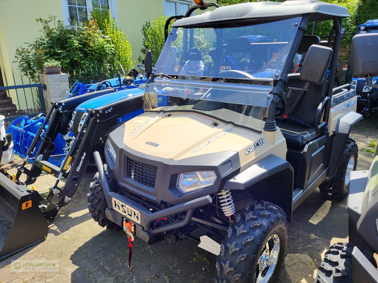 ATV & Quad tipa Hisun Sector 450 Allrad 4x4 + Differenzialsperre + Straßenzulassung UTV Buggy Gator, Neumaschine u Feuchtwangen (Slika 2)