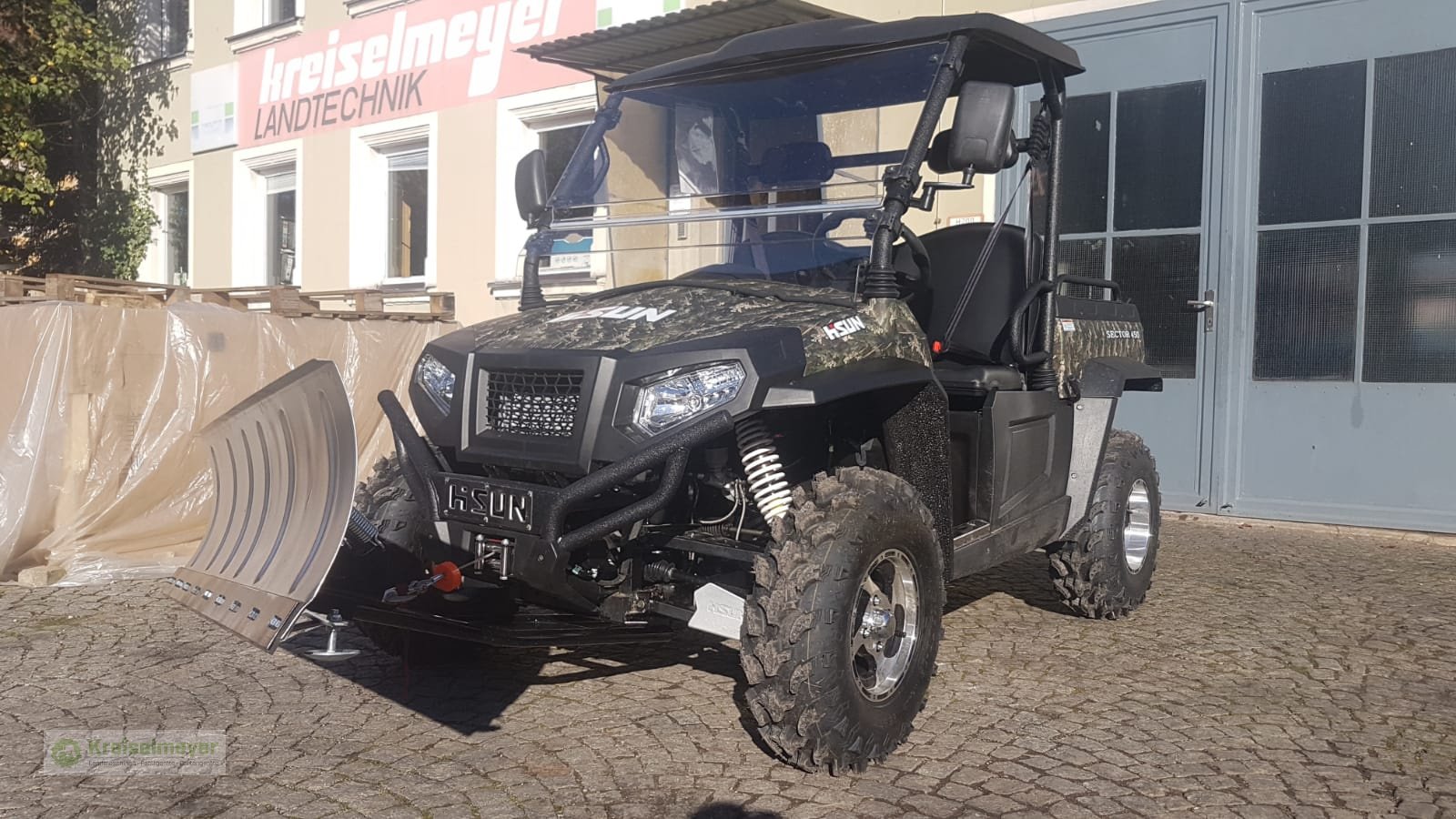 ATV & Quad typu Hisun Sector 450 + Schneeräumschild *Winterpaket* Allrad 4x4 + Straßenzulassung NEU, Neumaschine v Feuchtwangen (Obrázok 4)