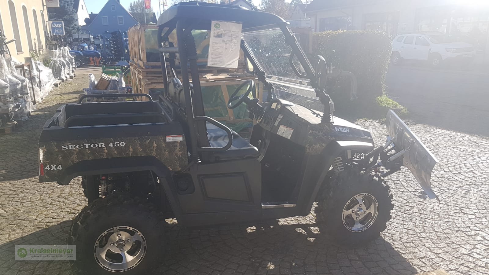 ATV & Quad typu Hisun Sector 450 + Schneeräumschild *Winterpaket* Allrad 4x4 + Straßenzulassung NEU, Neumaschine w Feuchtwangen (Zdjęcie 5)