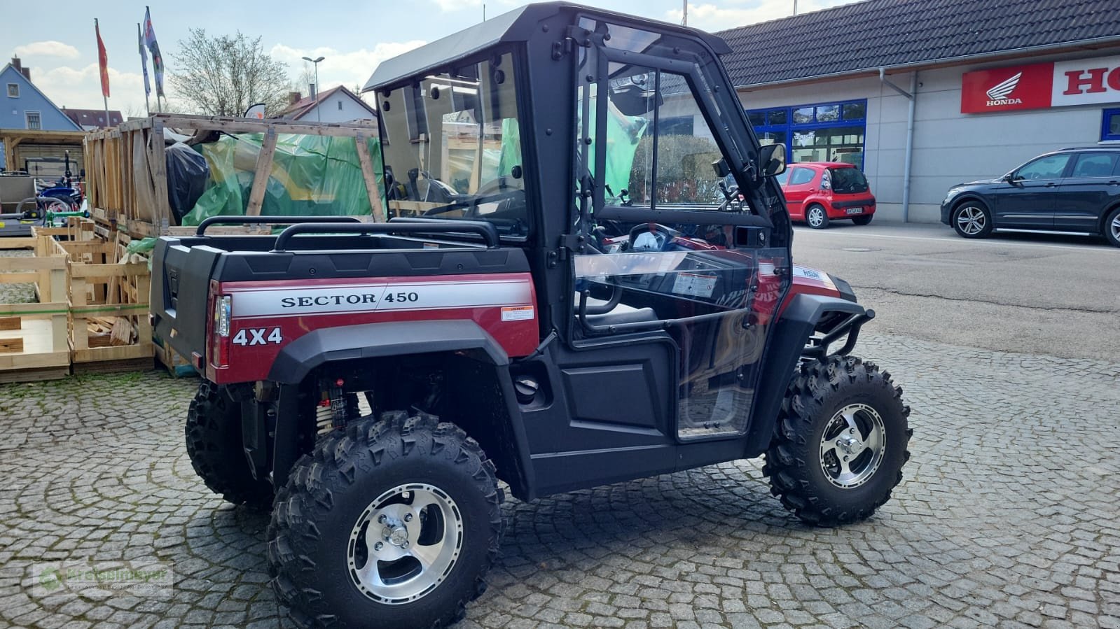 ATV & Quad a típus Hisun Sector 450 + Vollkabine Heizung & Lüftung + Straßenzulassung StVZO + Allrad UTV &, Neumaschine ekkor: Feuchtwangen (Kép 4)