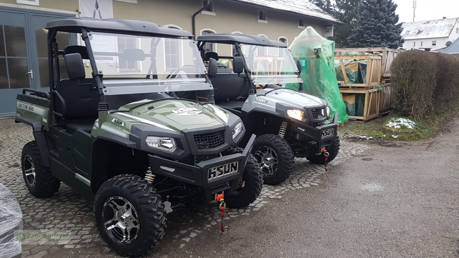 ATV & Quad typu Hisun Sector 550 Allrad 4x4 + Differenzial-Sperre + Straßenzulassung UTV, Forstfahrzeug, Buggy, Gator, Neumaschine v Feuchtwangen (Obrázok 10)