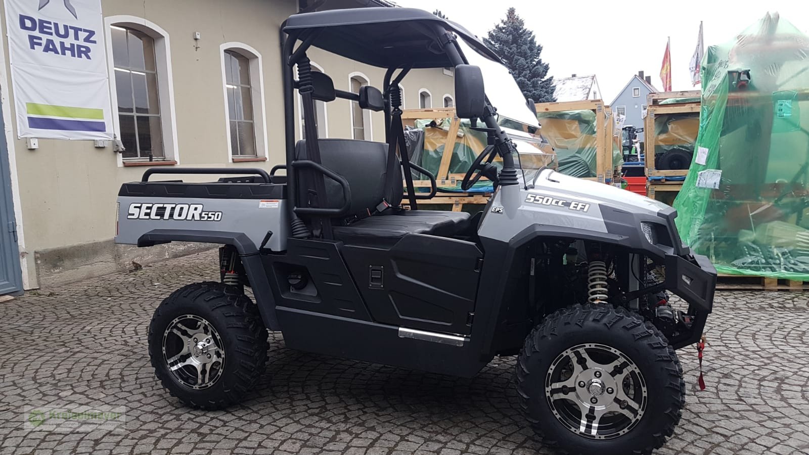 ATV & Quad del tipo Hisun Sector 550 Allrad 4x4 + Differenzial-Sperre + Straßenzulassung UTV, Forstfahrzeug, Buggy, Gator, Neumaschine In Feuchtwangen (Immagine 2)