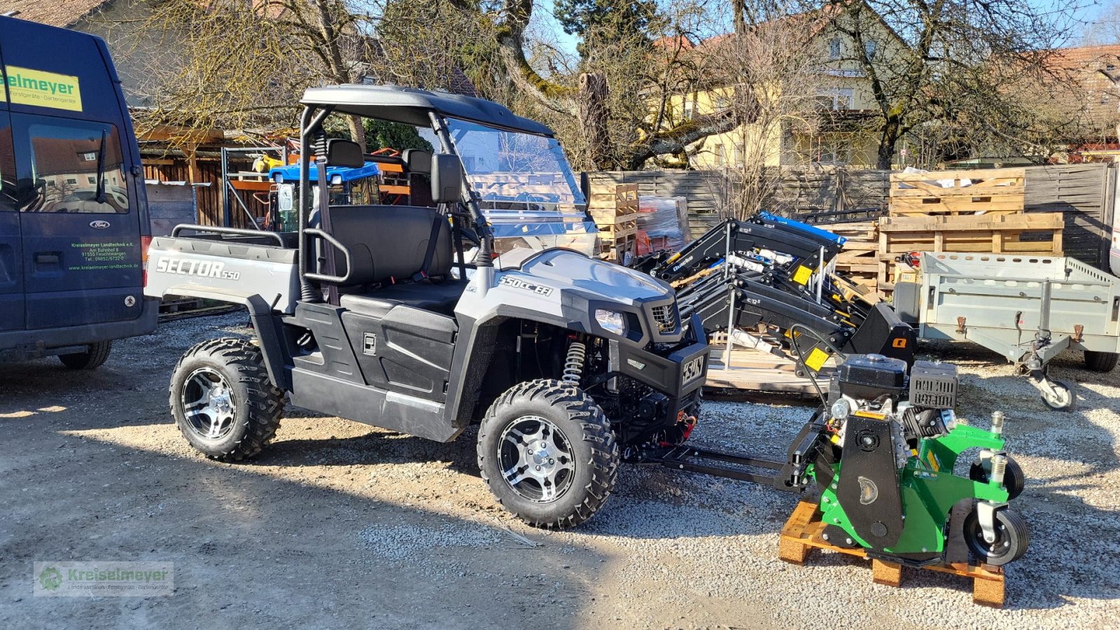 ATV & Quad a típus Hisun Sector 550 + Frontmähwerk / Mulcher + STVZO, Neumaschine ekkor: Feuchtwangen (Kép 2)