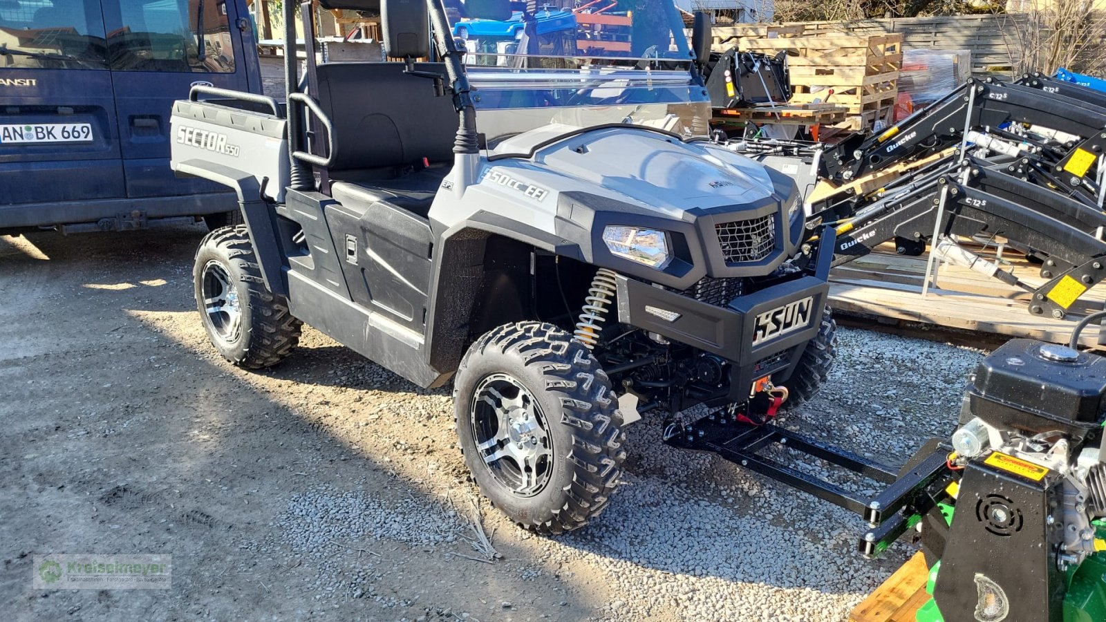 ATV & Quad typu Hisun Sector 550 + Frontmähwerk / Mulcher + STVZO, Neumaschine v Feuchtwangen (Obrázok 3)