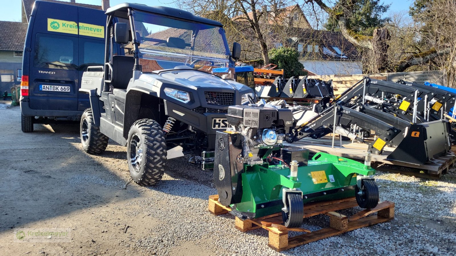 ATV & Quad tip Hisun Sector 550 + Frontmähwerk / Mulcher + STVZO, Neumaschine in Feuchtwangen (Poză 4)