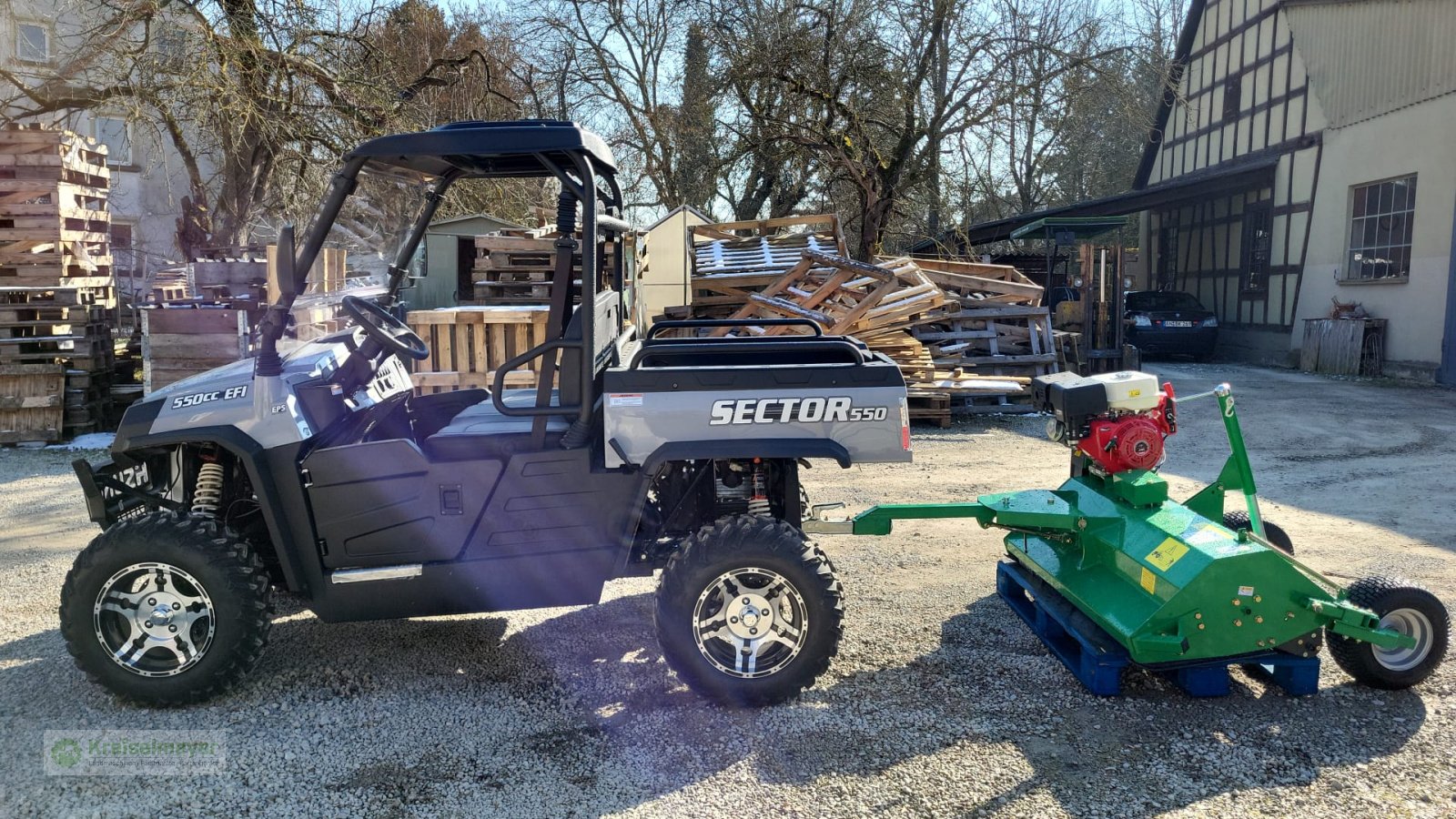 ATV & Quad del tipo Hisun Sector 550 + Mulcher 120cm Mähwerk Paketpreis inkl. STVZO UTV, Neumaschine en Feuchtwangen (Imagen 1)