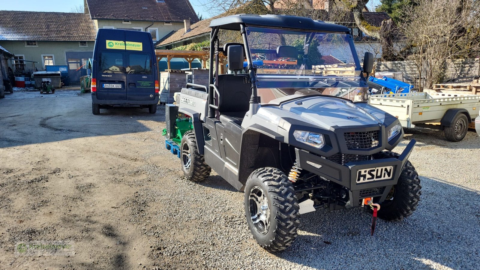 ATV & Quad del tipo Hisun Sector 550 + Mulcher 120cm Mähwerk Paketpreis inkl. STVZO UTV, Neumaschine en Feuchtwangen (Imagen 8)