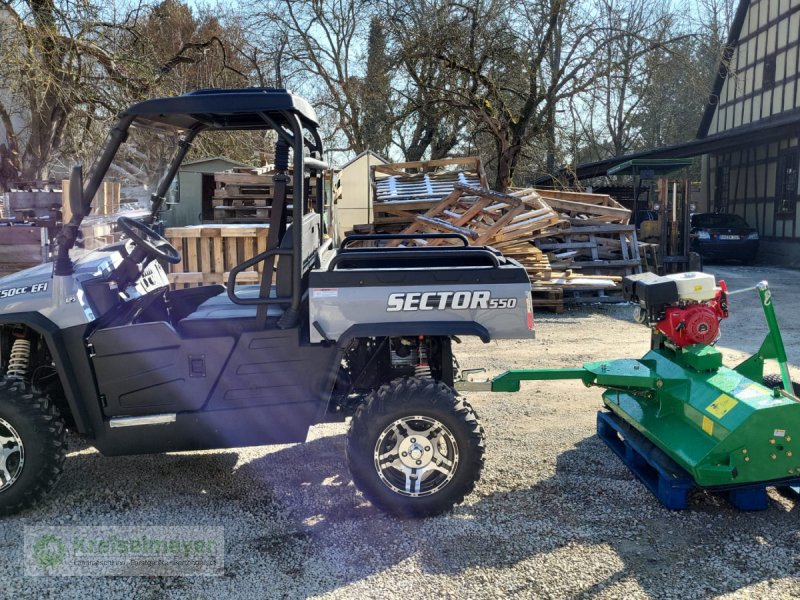 ATV & Quad van het type Hisun Sector 550 + Mulcher 120cm Mähwerk Paketpreis inkl. STVZO UTV, Neumaschine in Feuchtwangen (Foto 1)