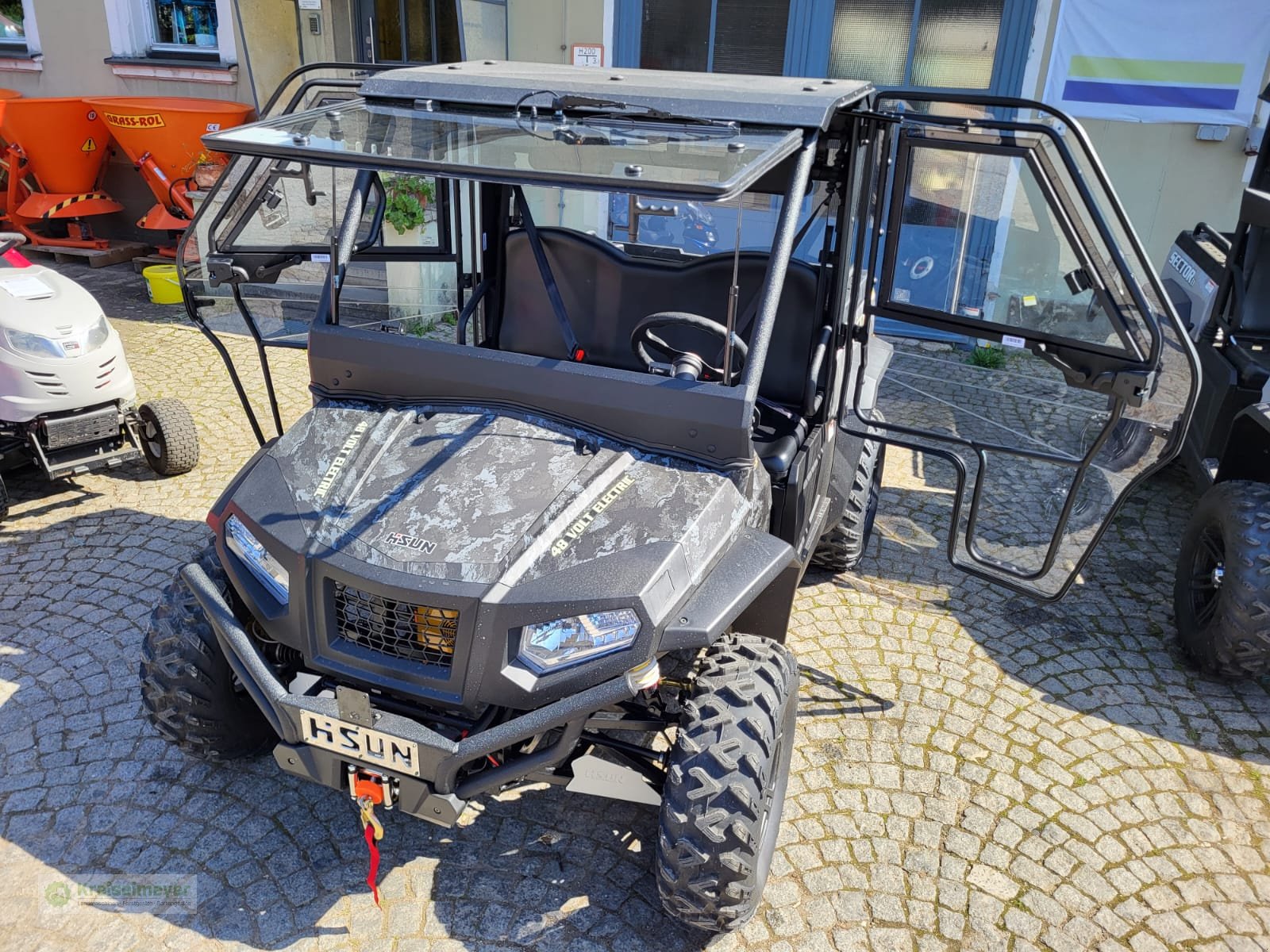 ATV & Quad del tipo Hisun Sector E1 Elektro mit Kabine und Heizung + Straßenzulassung StVZO NEU, Neumaschine In Feuchtwangen (Immagine 10)