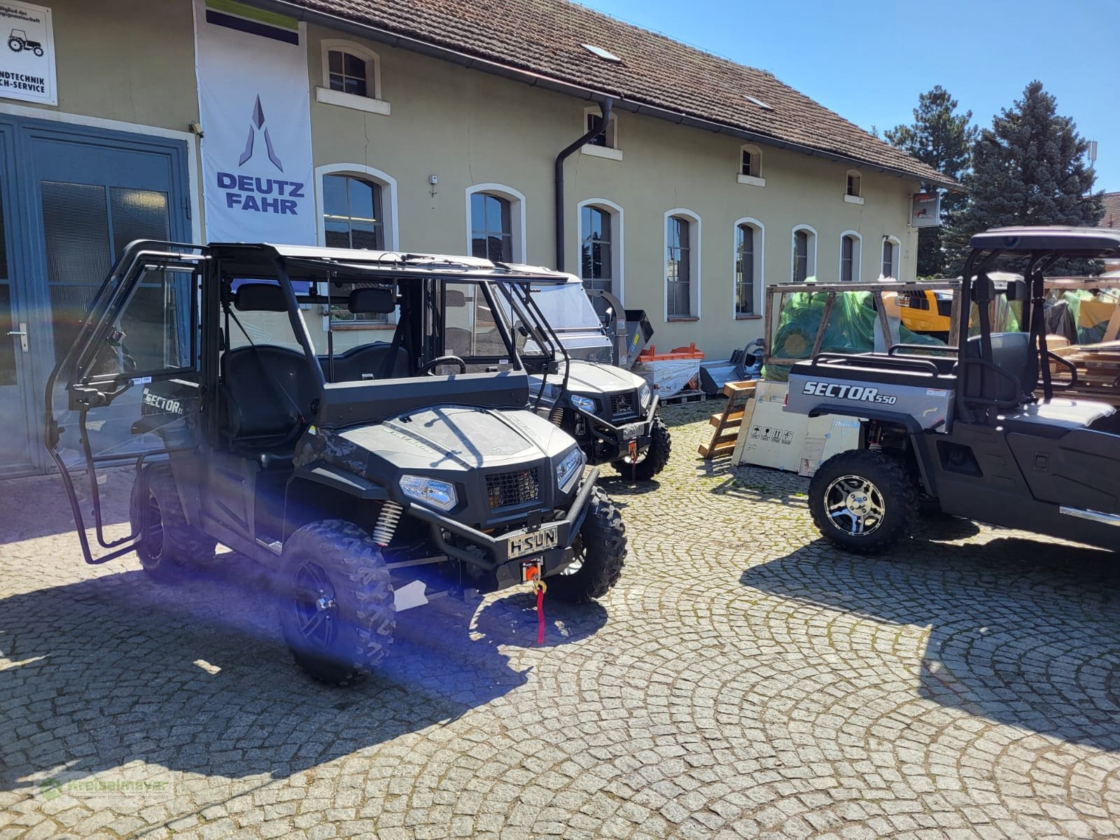 ATV & Quad del tipo Hisun Sector E1 Elektro mit Kabine und Heizung + Straßenzulassung StVZO NEU, Neumaschine In Feuchtwangen (Immagine 11)