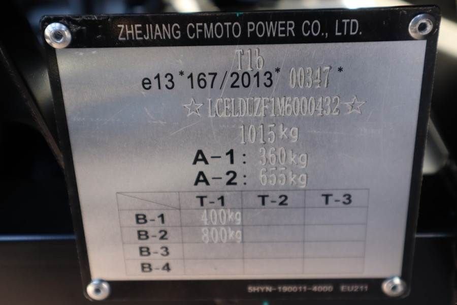 ATV & Quad του τύπου Sonstige Cfmoto UFORCE600 Valid Inspection, *Guarantee! Dutch Regi, Gebrauchtmaschine σε Groenlo (Φωτογραφία 9)