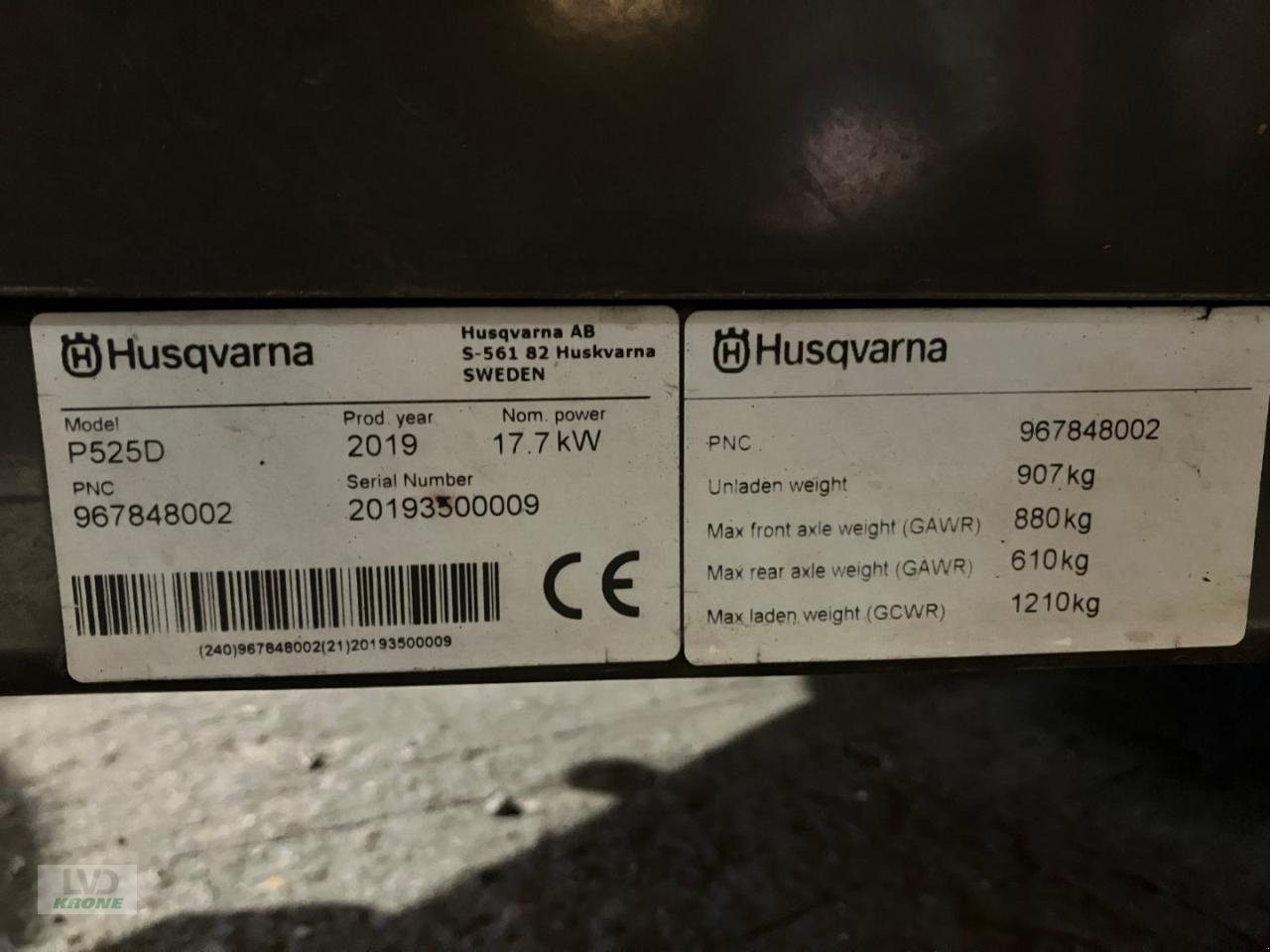 Aufsitzmäher van het type Husqvarna Rider P525D, Gebrauchtmaschine in Spelle (Foto 14)