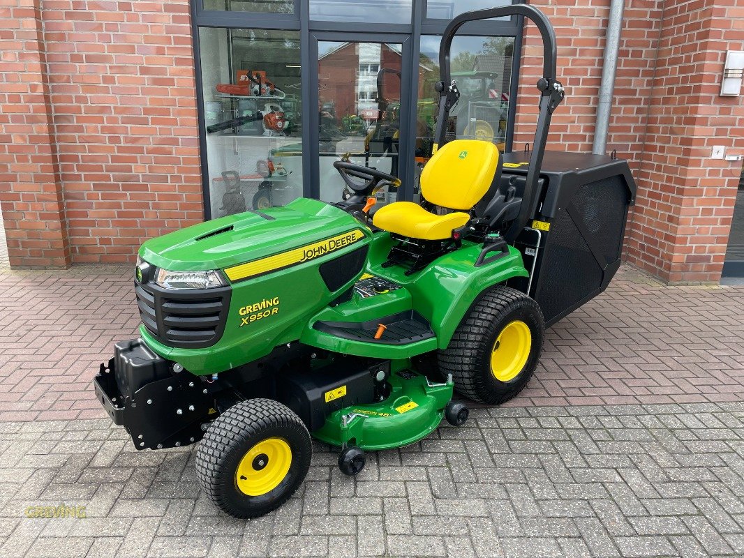 Aufsitzmäher del tipo John Deere X950R Bodenentleerung + 122 cm Mähwerk, Gebrauchtmaschine In Ahaus (Immagine 1)