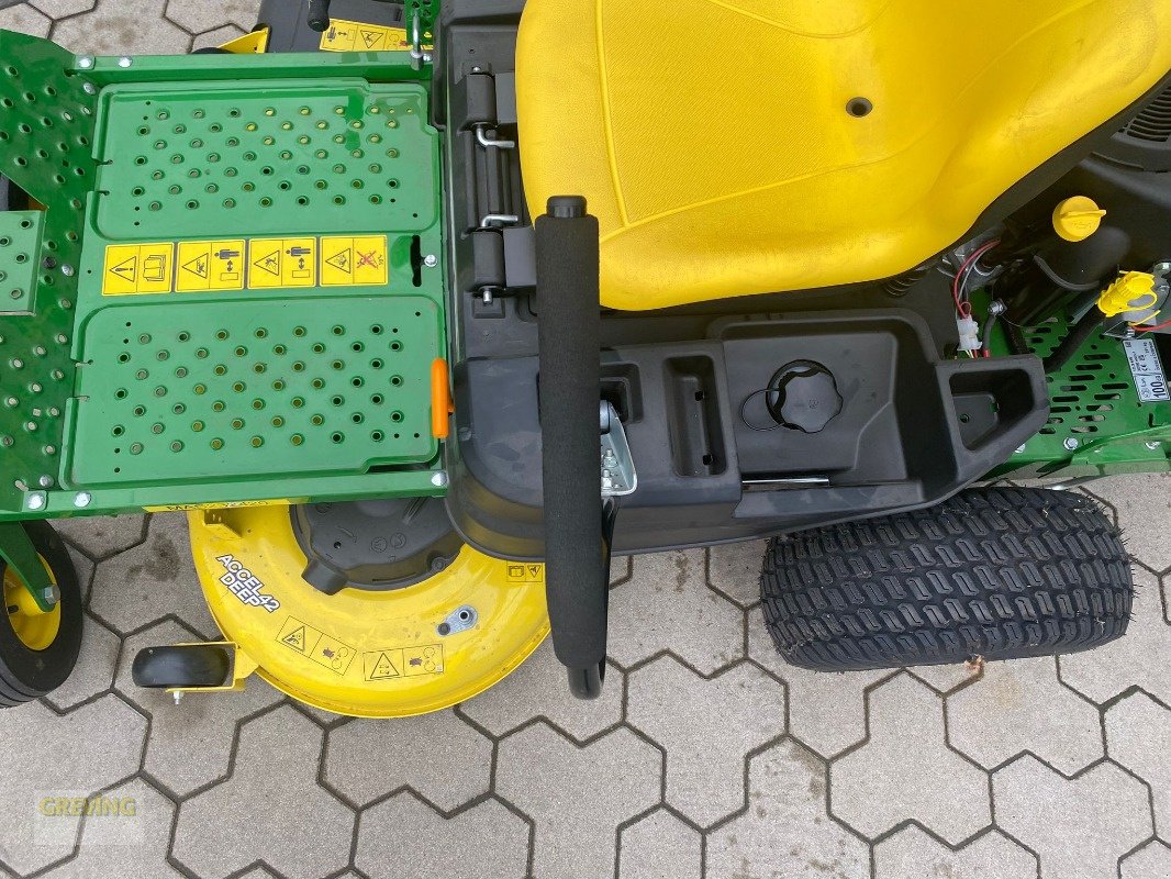 Aufsitzmäher of the type John Deere Z335E Nullwendekreismäher, Neumaschine in Heiden (Picture 10)