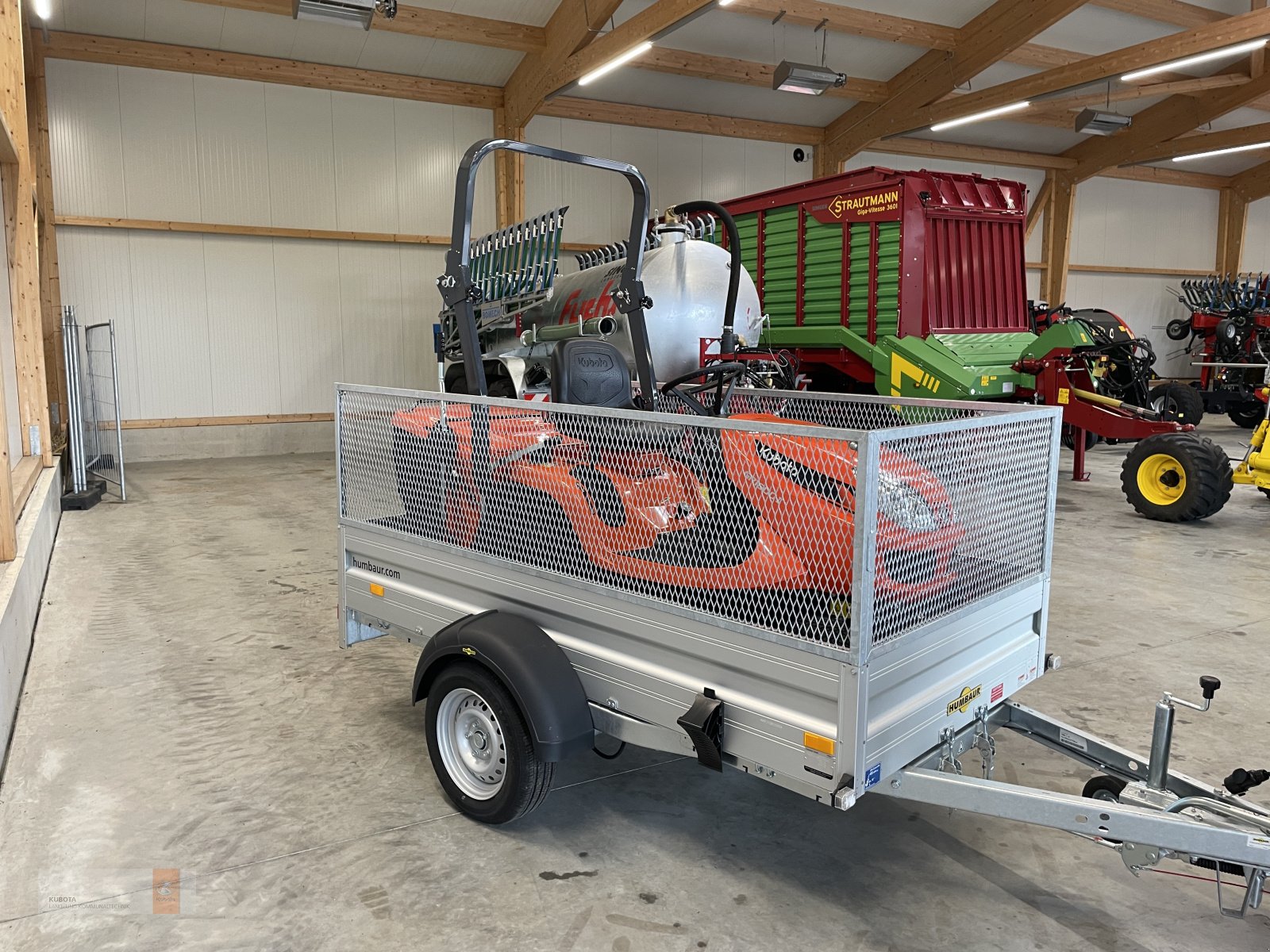 Aufsitzmäher του τύπου Kubota Aktion, Kubota GR1600 + Humbaur Alu-Einachser zum Aktionspreis, Neumaschine σε Biessenhofen (Φωτογραφία 3)