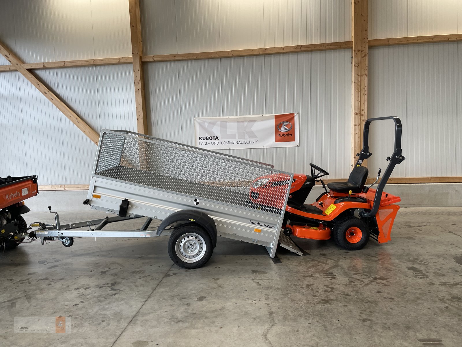 Aufsitzmäher του τύπου Kubota Aktion, Kubota GR1600 + Humbaur Alu-Einachser zum Aktionspreis, Neumaschine σε Biessenhofen (Φωτογραφία 4)