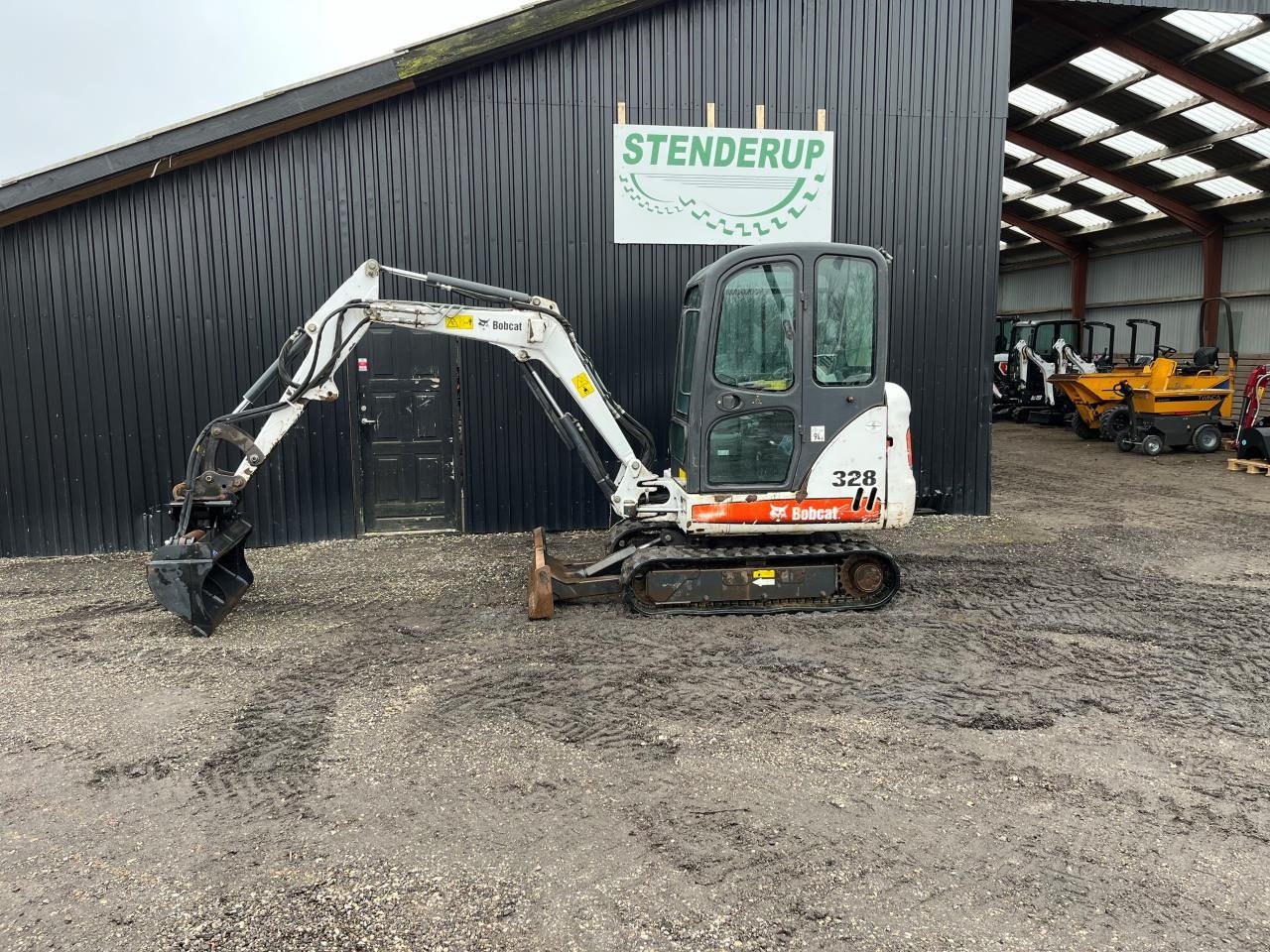 Bagger Türe ait Bobcat 328, Gebrauchtmaschine içinde Rødding (resim 1)