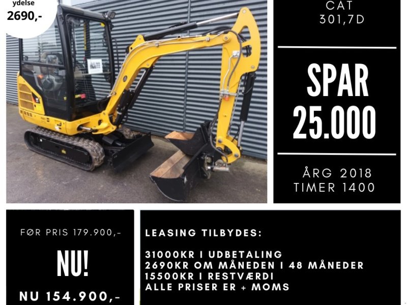 Bagger a típus CAT 301,7d, Gebrauchtmaschine ekkor: Fårevejle (Kép 1)