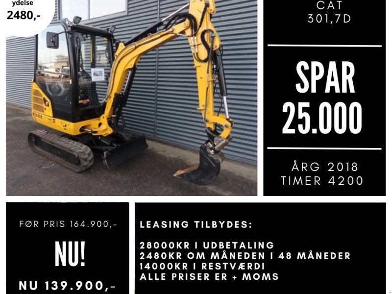 Bagger a típus CAT 301,7d, Gebrauchtmaschine ekkor: Fårevejle (Kép 1)