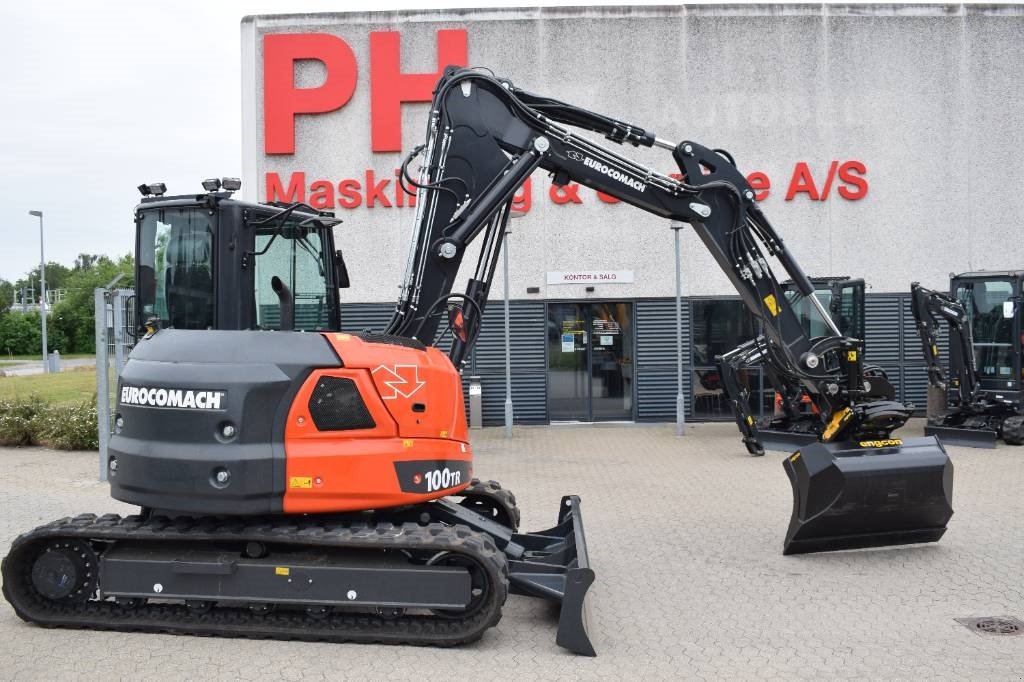 Bagger typu Eurocomach 100 TR DEMO MODEL FÅ TIMER MED CITY BOM / KNÆKARM, Gebrauchtmaschine w Fredensborg (Zdjęcie 2)