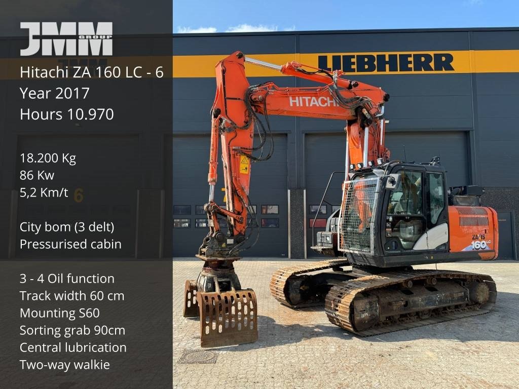 Bagger za tip Hitachi ZX160 LC-6, Gebrauchtmaschine u Vojens (Slika 1)