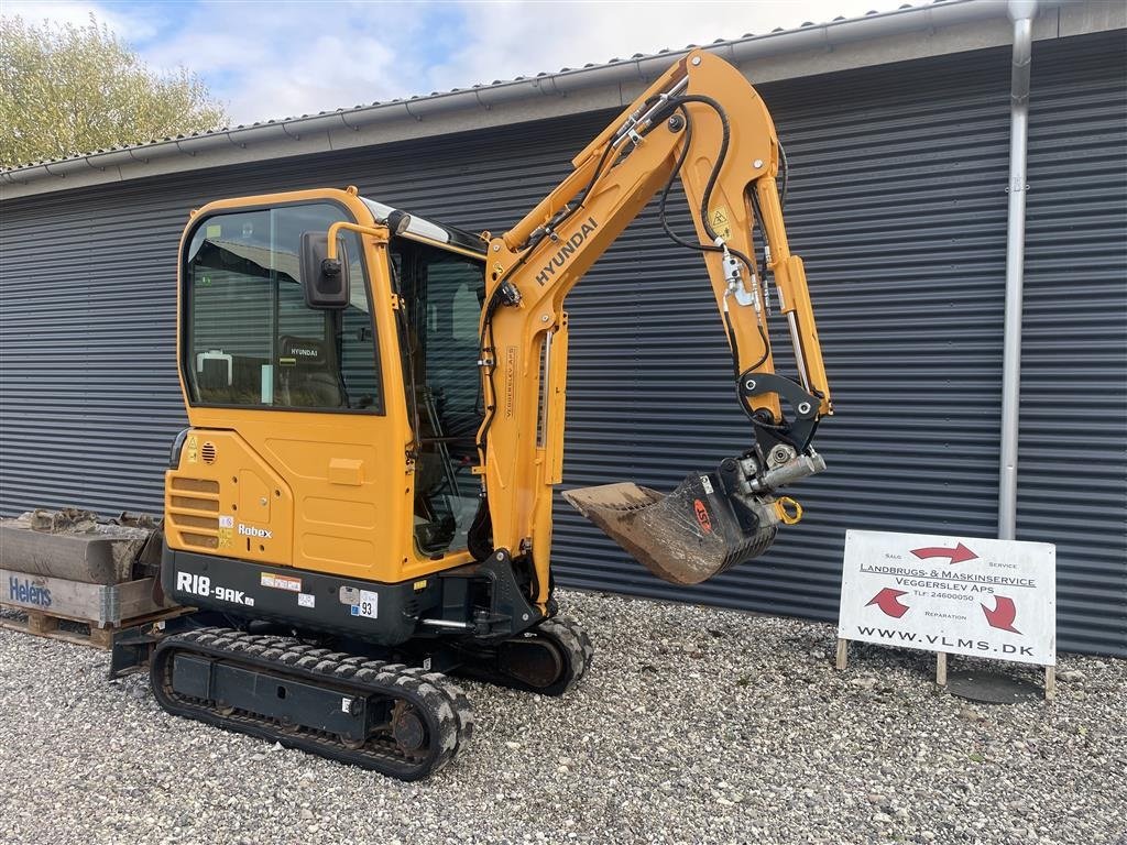 Bagger typu Hyundai R18-9AK Som ny - stor udstyrspakke, Gebrauchtmaschine v Grenaa (Obrázek 3)