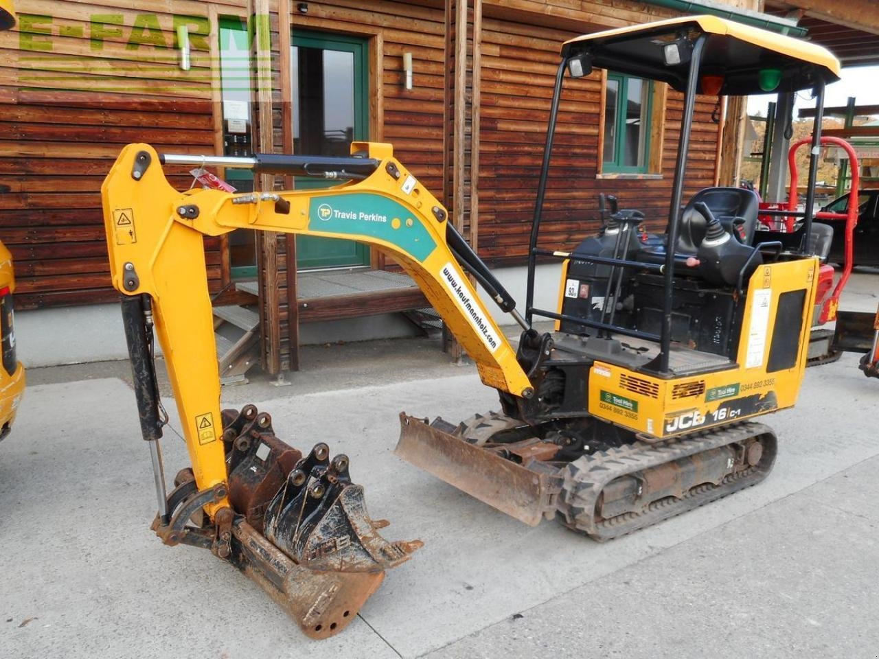 Bagger del tipo JCB 16c-1 ( 1.639kg ) verstellfahrwerk + 3 löffel, Gebrauchtmaschine en ST. NIKOLAI/DR. (Imagen 11)