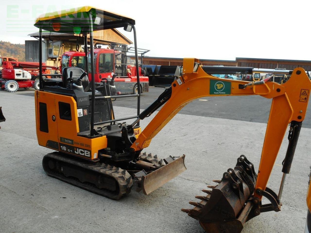 Bagger Türe ait JCB 16c-1 ( 1.639kg ) verstellfahrwerk + 3 löffel, Gebrauchtmaschine içinde ST. NIKOLAI/DR. (resim 13)